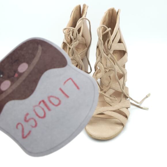 Franco Sarto Women's Meena Heeled Sandals biege size 8 - Picture 8 of 10